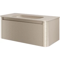 Тумба под раковину Armadi Art Voi Stonefinish Daphne 782-100-SF-D 100 см, подвесная, бежевый камень матовый