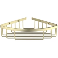 Полка для ванной Aquatek AQ4906BG 20x20 см, угловая, золотой матовый