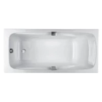 Ванна чугунная Jacob Delafon Repos E2903-00 180x85 см, с отверстиями под ручки, антискользящим покрытием, белый