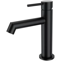 Смеситель для раковины Wonzon & Woghand WW-H1063-MB черный матовый