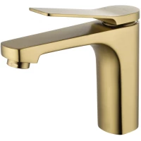 Смеситель для раковины Wonzon & Woghand WW-XH-013-BG золотой матовый