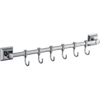 Планка с крючками D-Lin D288130-6 для ванны, хром 