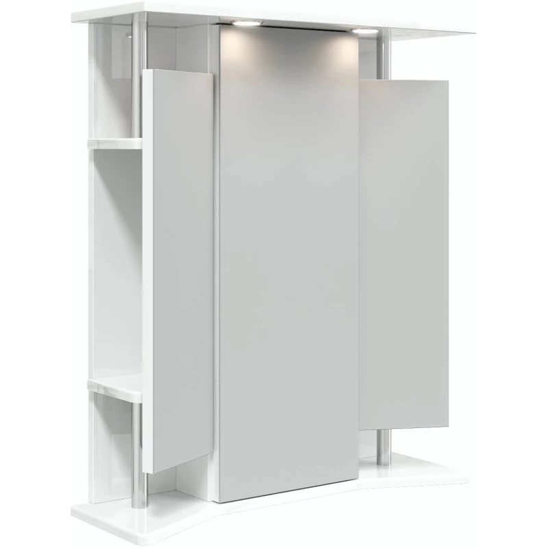 Комплект мебели белый глянец 66,5 см Onika Стелла 106501 + 1WH110174 + 206505