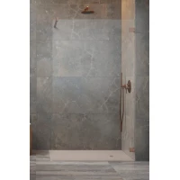 Душевая перегородка Radaway Essenza Pro 8 Brushed Copper Walk-in 50 1012050-93-01 49,3 см, профиль медь матовая, стекло прозрачное