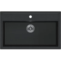Кухонная мойка KuchenStern Ku-Granit Top 80 107AN10 81,5x51 см, антрацит