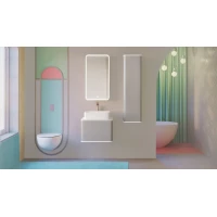 Комплект мебели французский серый 57,4 см Jorno Pastel Pas.01.58/P/GR + 0085176 + Pas.03.46/GR
