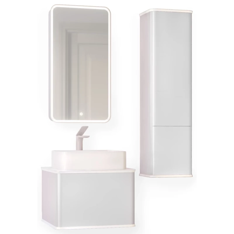 Комплект мебели французский серый 57,4 см Jorno Pastel Pas.01.58/P/GR + 0085176 + Pas.03.46/GR