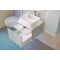 Комплект мебели французский серый 57,4 см Jorno Pastel Pas.01.58/P/GR + 0085176 + Pas.03.46/GR - 7