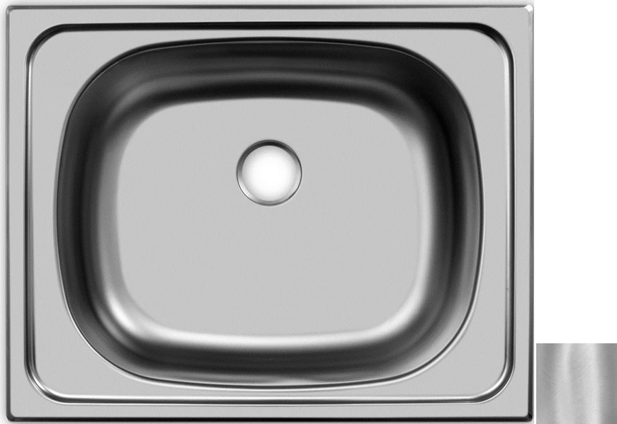 Кухонная мойка матовая сталь Ukinox Классика CLM500.400 ---5C -C лента шторная классика матовая 40 мм белый