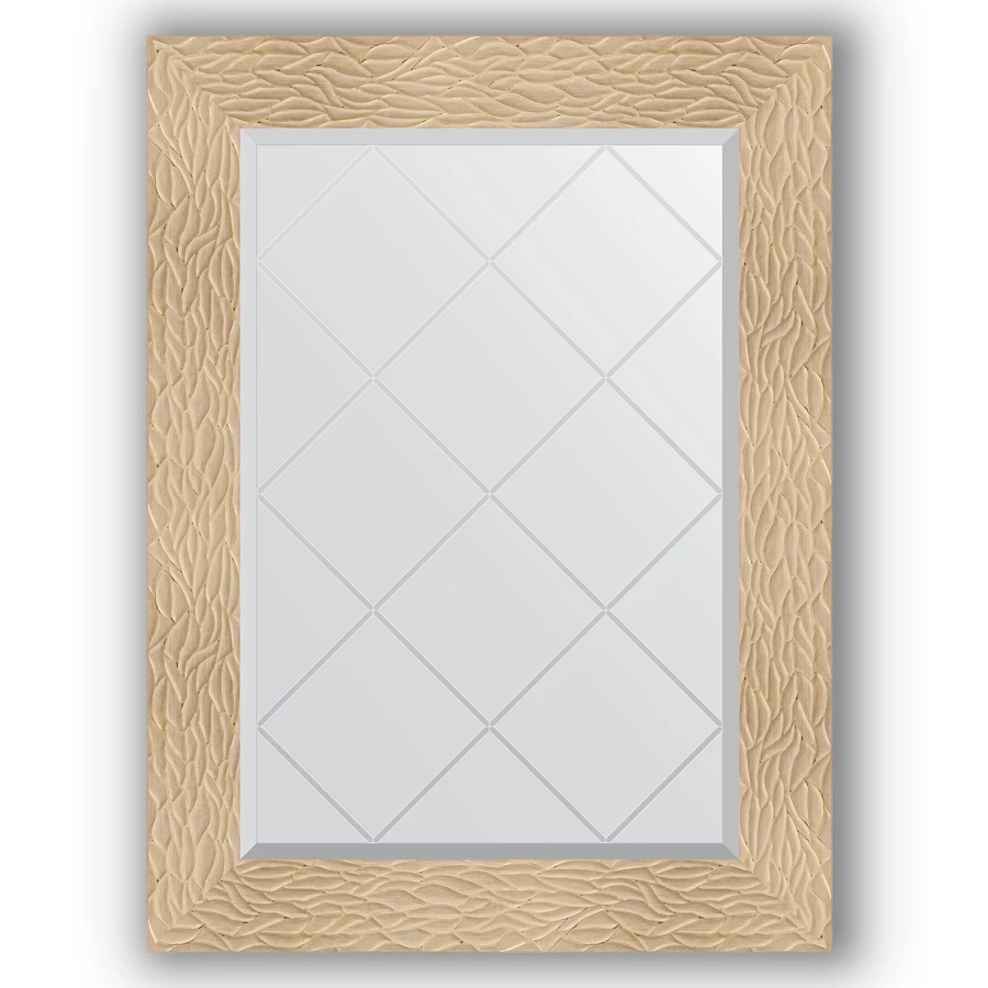 Зеркало 66x89 см золотые дюны Evoform Exclusive-G BY 4107 конверт для денег с днём рождения золотые линии 16 5х8 см