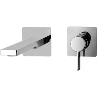 Смеситель для раковины Paffoni Rock RO104CR70 встраиваемый, без донного клапана, хром