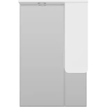 Изображение товара зеркальный шкаф misty чегет п-чег-02065-01п 65x100,1 см r, с подсветкой, выключателем, белый глянец