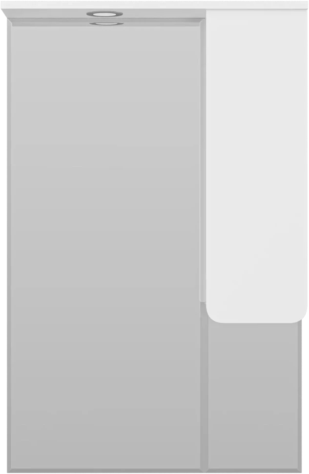 Зеркальный шкаф Misty Чегет П-Чег-02065-01П 65x100,1 см R, с подсветкой, выключателем, белый глянец