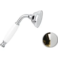 Душевая лейка Emmevi C02542/BO 75 мм, 1 режим, золотой/белый