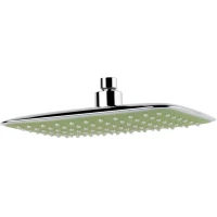 Верхний душ Emmevi C06675/CR 257x188 мм, хром/салатовый