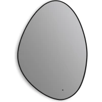 Зеркало Art&Max Como AM-Com-700-1000-DS-F-Nero 70x100 см, с LED-подсветкой, сенсорным выключателем, диммером, черный матовый