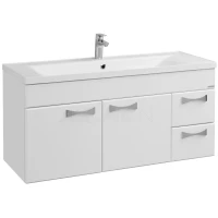 Тумба с раковиной белый глянец 120,2 см Акватон Диор 1A1106K2DR010