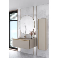 Комплект мебели Armadi Art Quatro Daphne 790-M1-100-D-MG + 793-100-D + 545-100-MG 101 см, подвесной, бежевый матовый