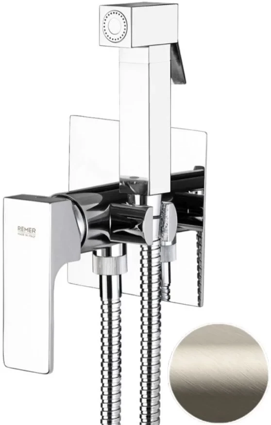 Гигиенический душ Remer Absolute AU65XV со смесителем, нержавеющая сталь гигиенический душ со смесителем veragio