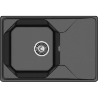 Кухонная мойка GranFest Unique 740L 74x50 см, черный