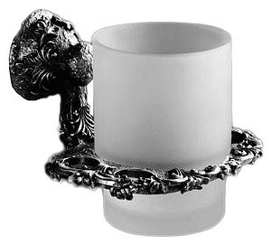 Стакан с держателем зубных щеток серебро Art&Max Sculpture AM-0684-T - фото 2