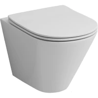 Унитаз подвесной Grossman GR-4477S безободковый, с сиденьем микролифт, белый