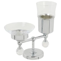 Стакан с мыльницей Migliore Amerida ML.AMR-60.410.CR