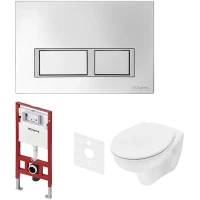 Комплект подвесной унитаз Tece TECEbasic + система инсталляции Tece TECEspring V K955201WCB