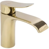 Смеситель для раковины Rea Dart REA-B5650 без донного клапана, золотой