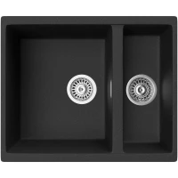 Кухонная мойка PEZARO PZG.335.155.400-10.COSMOS 55,5x46 см, черный металлик