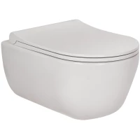 Унитаз подвесной Berges Ego 082111 безободковый, с сиденьем микролифт, белый