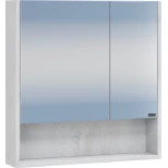 Изображение товара зеркальный шкаф санта мира 700403 60x65 см l, светлый дуб