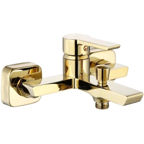 Изображение товара смеситель для ванны rea argus rea-b6409 с душевым гарнитуром, золотой