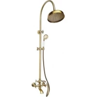 Душевая система Magliezza Bianco 1202-br 200 мм, со смесителем, бронза