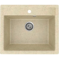 Кухонная мойка Practik PR-M-565-002 56,5x49,5 см, слоновая кость