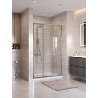 Душевая дверь BelBagno Uno UNO-195-BF-3-120-C-IN 120 см, профиль сатин, стекло прозрачное