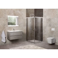Душевой уголок 85-100x85-100 см BelBagno UNIQUE-A-2-85/100-C-Cr прозрачное