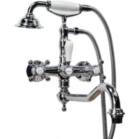 Смеситель для ванны Magliezza Classico 50606-3-cr универсальный, с душевым гарнитуром, хром