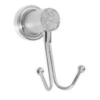 Крючок Boheme Royal Cristal 10926-CR двойной, для ванны, хром