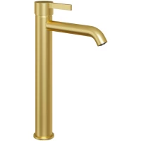 Смеситель для раковины Paini Brera 74PJ205OLL без донного клапана, золотой матовый