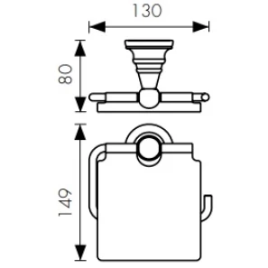 Изображение товара держатель туалетной бумаги kaiser arno kh-4200