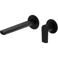 Смеситель для раковины Newform Haka 72030E.01.093 встраиваемый, без донного клапана, черный матовый