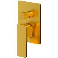 Смеситель для ванны Whitecross X X1435GLB встраиваемый, золотой матовый