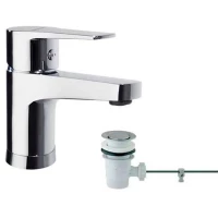 Смеситель для раковины Ramon Soler Titanium 1891VA9065 CoolStart, с донным клапаном, хром