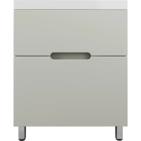 Тумба под раковину Style Line Матис ЛС-00002435 69,8 см, напольная, оливковый матовый