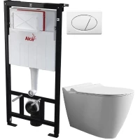 Комплект подвесной унитаз Bien Mineral MNKA052N1VP0W3000 + система инсталляции AlcaPlast AM101/11203:1RUSSETM70