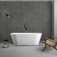 Акриловая ванна Abber AB9268-1.7 170x74 см, отдельностоящая, белый