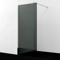 Душевая перегородка WasserKRAFT Rur 30W44-TG 100 см, профиль хром, стекло тонированное