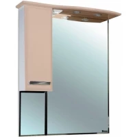 Зеркальный шкаф 88x100,4 см бежевый глянец/белый глянец L Bellezza Балтика 4618915002079