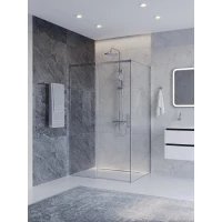 Душевой уголок Cezares Plane PLANE-AH-1-110/90-C-CR 110x90 см, профиль хром, стекло прозрачное